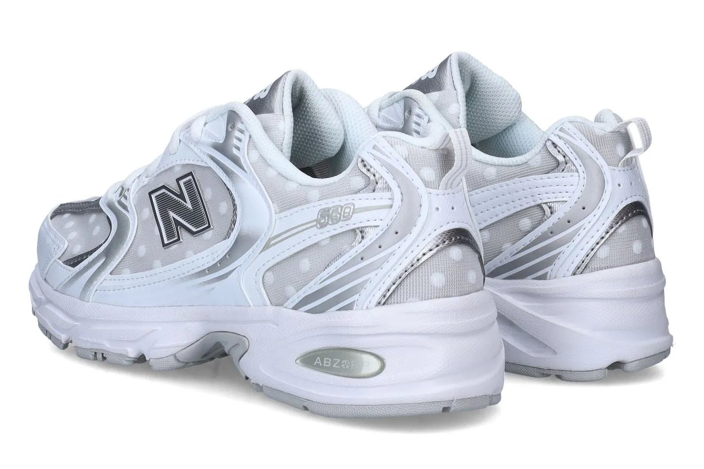 NB 530 Silver Polka Dot